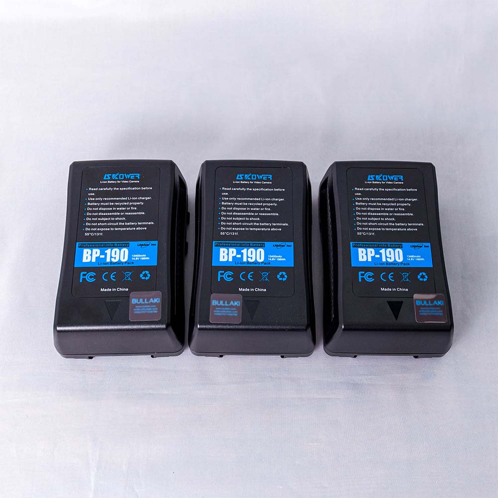 Image for Three V Mount Battery Bp 190 198wh hero section